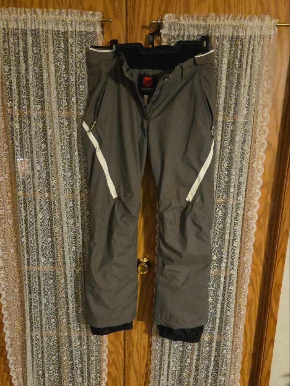 Rossignol Gray Men's Ski Pants with White Trim